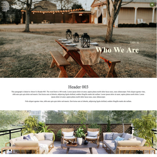 Website: Template Multi Pager About Furniture CMS Monthly (Subscription)