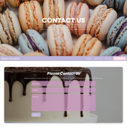 Website: Template Multi Pager Contact Us Bakery (Subscription)