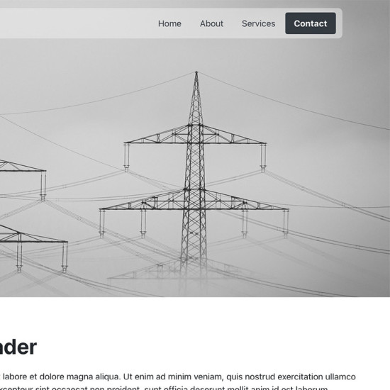 Website: Template Multi Pager Contact Us Photography (Subscription)