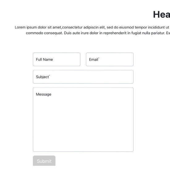 Website: Template Multi Pager Contact Us Photography (Subscription)