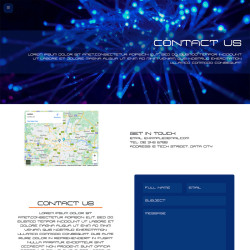 Website: Template Multi Pager Contact Us Tech (Subscription)