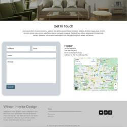 Website: Template Multi Pager Contact Us InteriorDesign (Subscription)