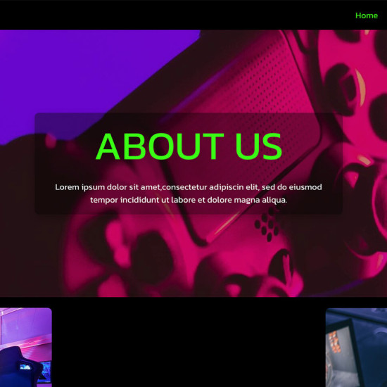 Website: Template Multi Pager About Us Neon (Once Off)