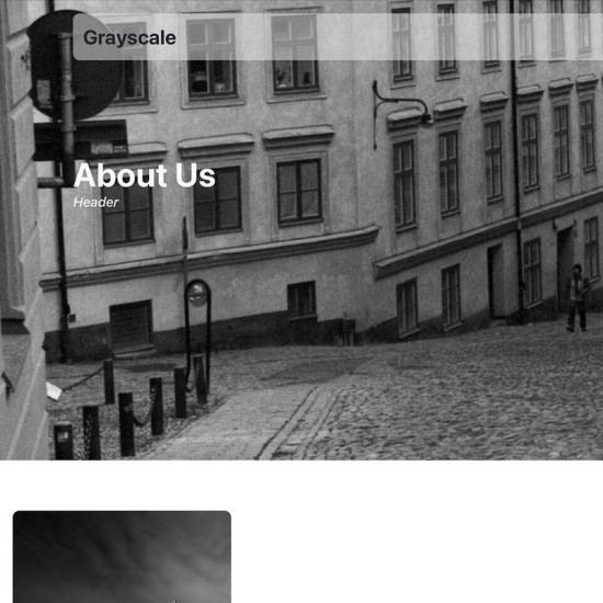 Website: Template Multi Pager About Us Photography (Subscription)