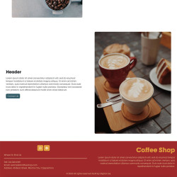 Website: Template Multi Pager Services Coffee-Shop (Subscription)