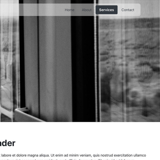 Website: Template Multi Pager Services Photography (Subscription)
