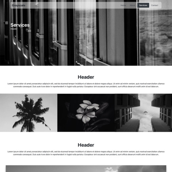 Website: Template Multi Pager Services Photography (Subscription)