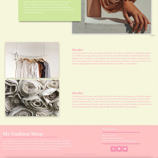 Website: Template Multi Pager Services Fashion (Subscription)