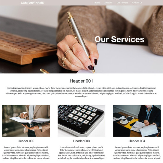 Website: Template Multi Pager Services Accounting CMS (Subscription)