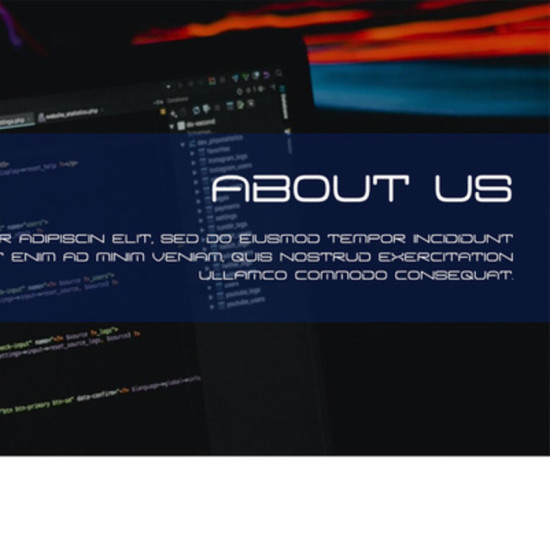 Website: Template Multi Pager About Us Tech (Subscription)